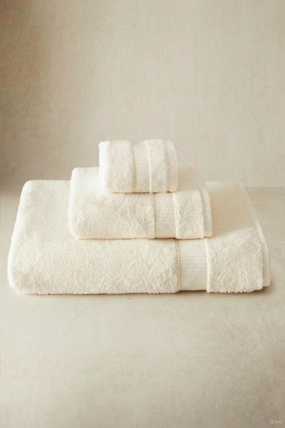 Aida Beige Towel Set