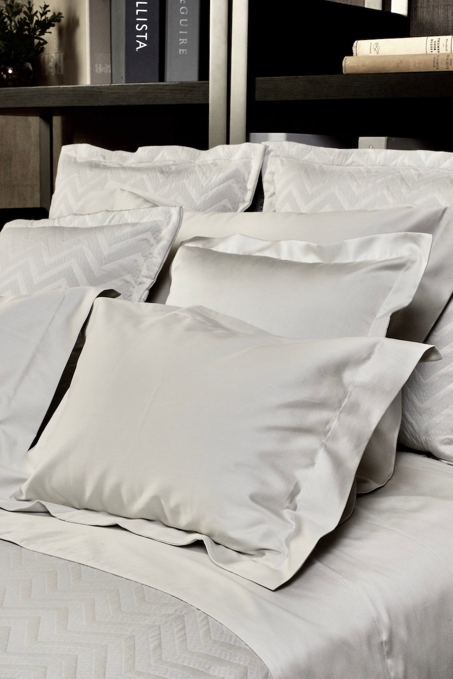 Bisou Silver Pillowcases