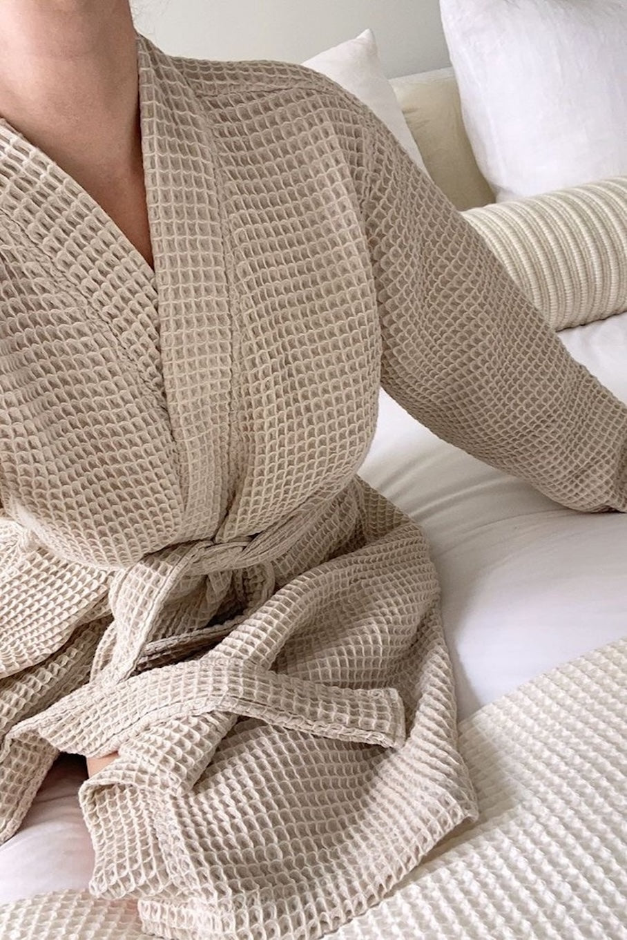 Waffle Kimono Bath Robes