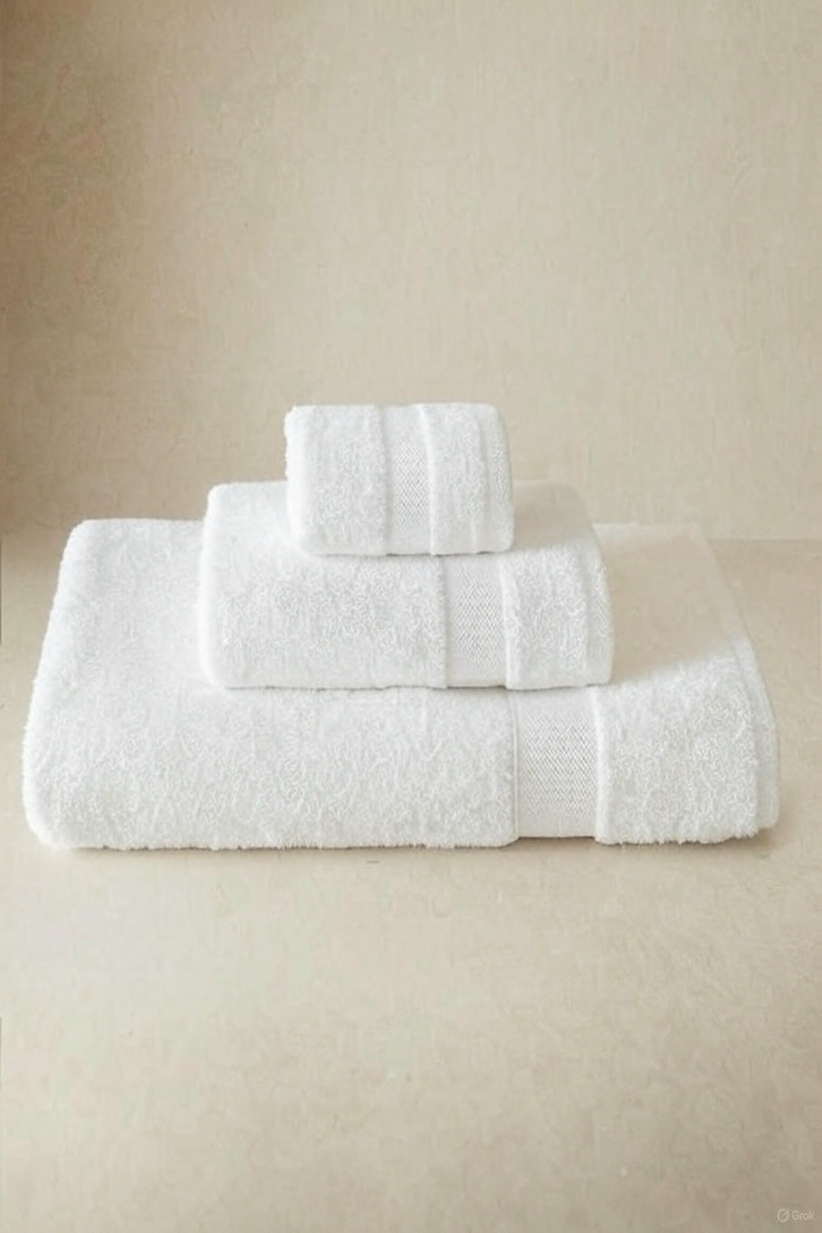 Aida White Towel Set